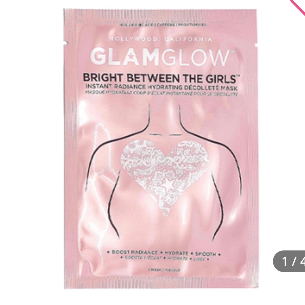 GLAMGLOW Bright Between The Girls - Instant Radiance Hydrating Décolleté Mask 1